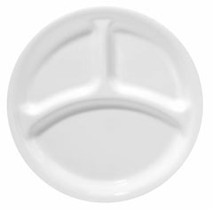 Corelle Winterfrost White |1057557| Divided Lunch Plate, 8.5" (set of 6)