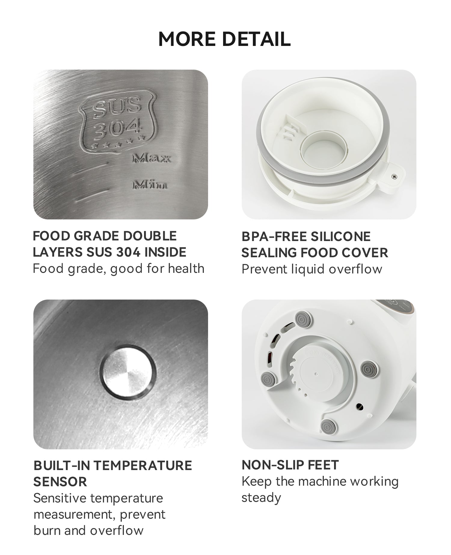 ByOrient Soymilk Maker: 1.0L, 8 functions | BO-MSM01