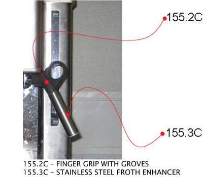 Breville : SP0010719 | Finger Grip with grooves (new style) for ESP8XL