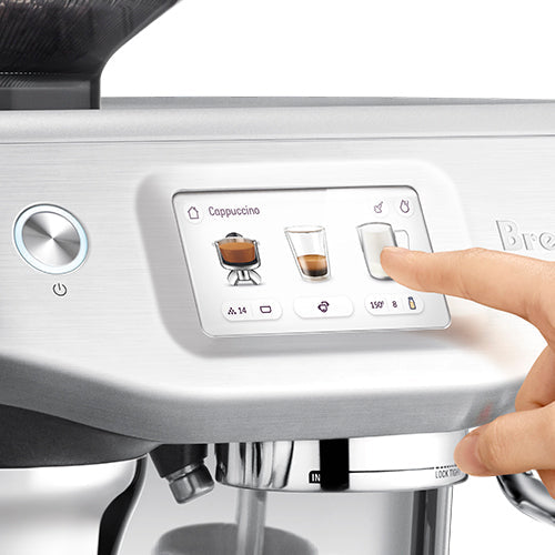 Breville The BARISTA TOUCH IMPRESS Espresso Maker | BES881BSS | 1750W, Touch Screen, Brushed Stainless Steel