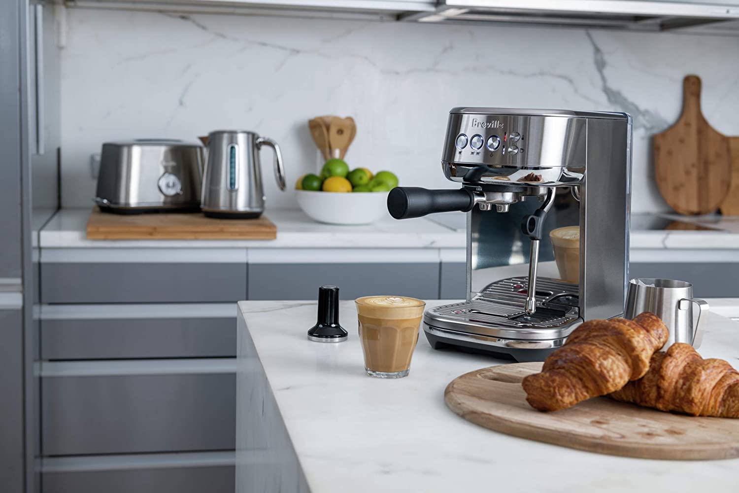 Breville The BAMBINO PLUS Espresso Maker: 1560W , brushed s/s | BES500BSS