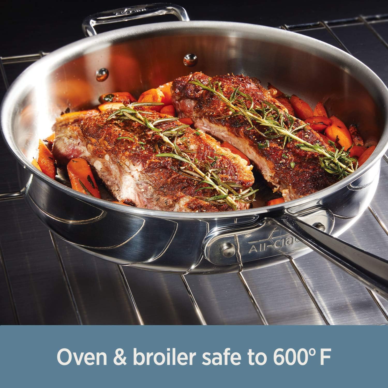 All-Clad d3 Fry Pan: 10", polished s/s, induction compatible | 4110