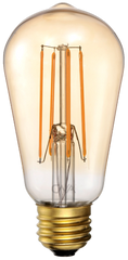CNA LED-5.5ST19-22K LED ST19 Lamp: 5.5W, 450 lumens (=40W), amber white 2200K