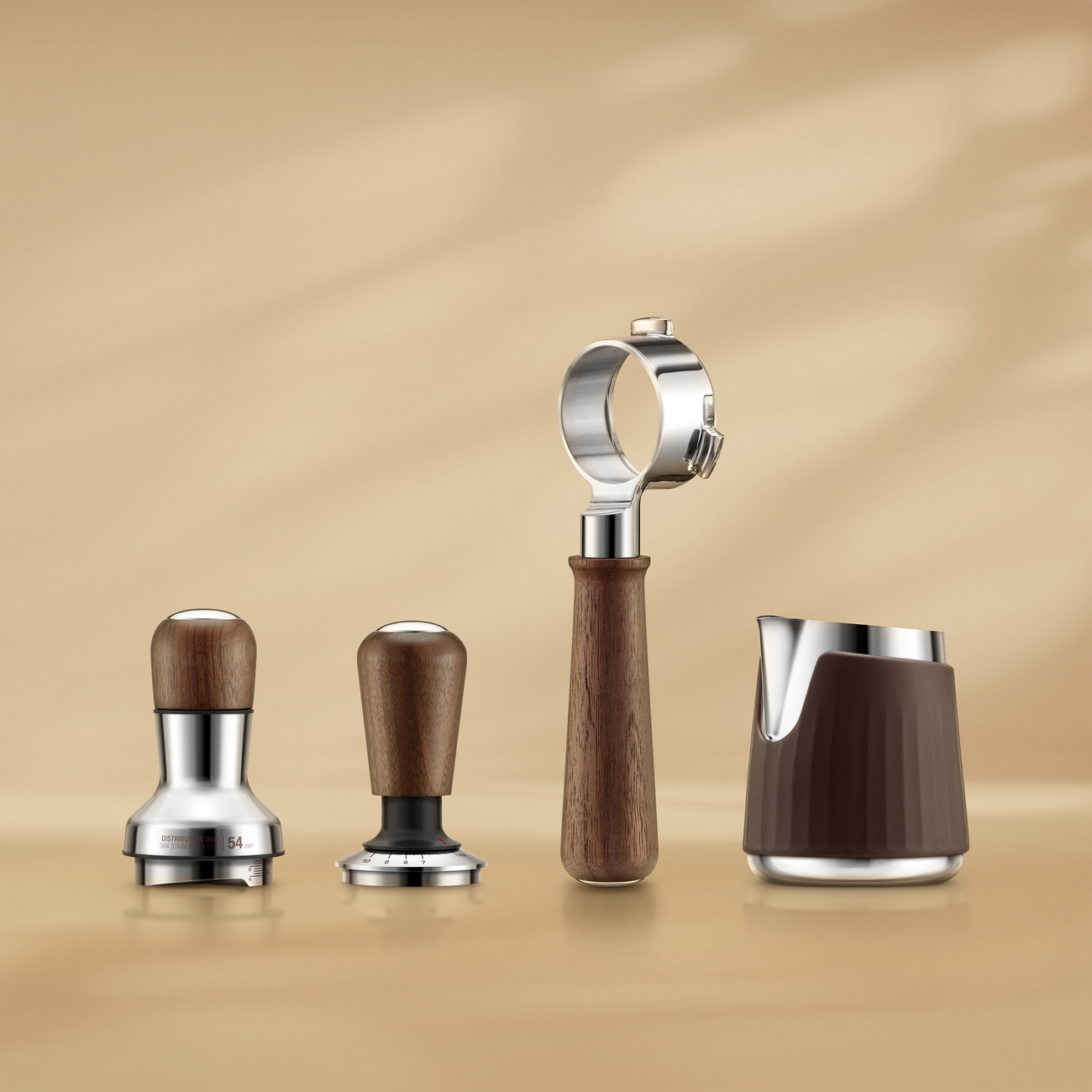 Breville the Distribution Duo™ | BEA203WL | 54mm, Walnut