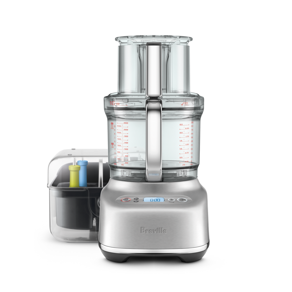 Breville The SOUS CHEF 16 Food Processor | BFP810BSS | 16-cup + 2.5-cup Mini Bowl, 1450W, Brushed Stainless Steel